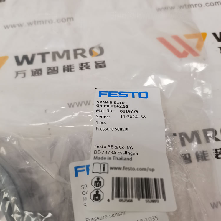 Festo 費斯托 壓力傳感器 SPAN-B-B11R-Q4-PN-L1+2.5S